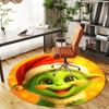 1pc Christmas Grinch Round Chair mat Area Rug - Non-Slip, Floor Mat for Office, Bedroom, and Indoor Decor -1002093