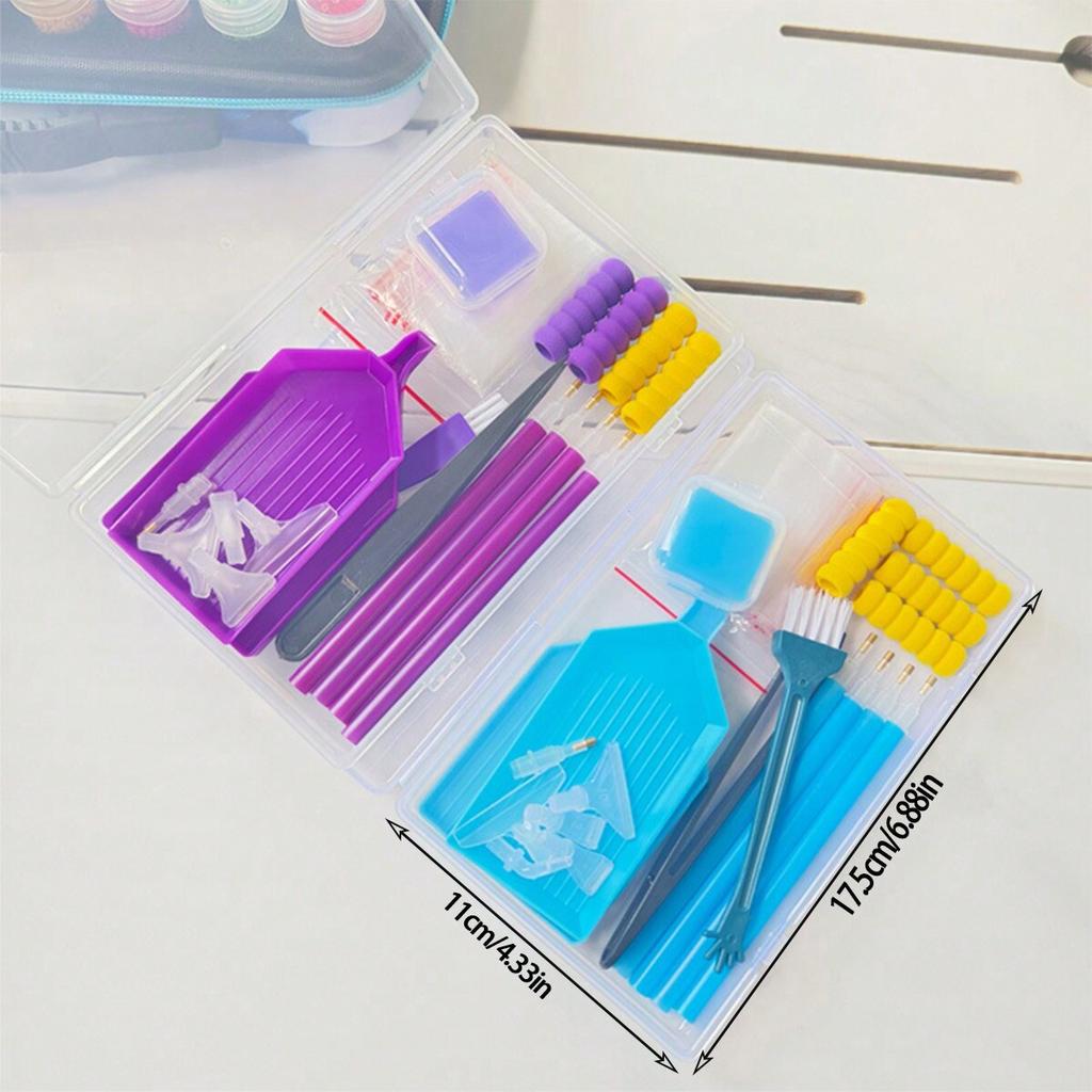 1 Set of 5D Diamond Painting Tools and Accessories with Multiple Color Options - DIY Crafts and Mosaic Art Supplies