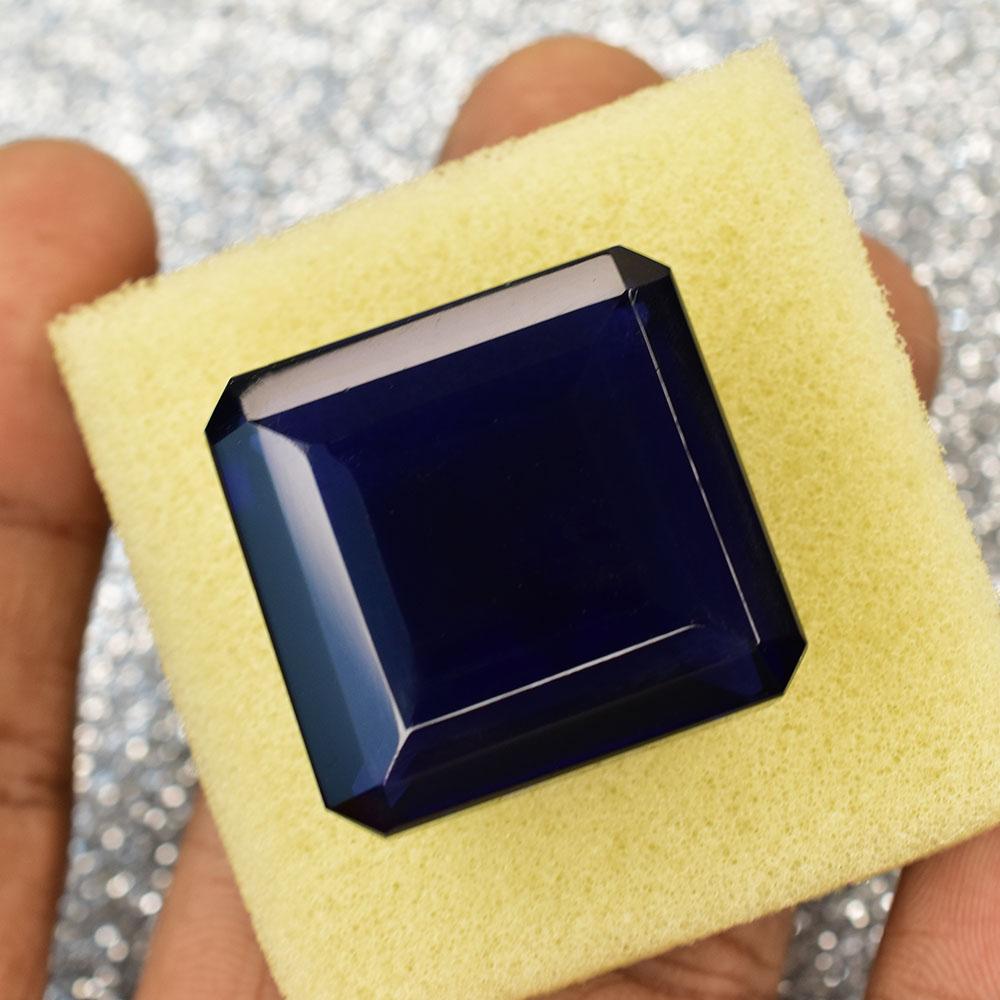 Natural Purple Amethyst Loose Gemstone 93.65 Ct Square Cut for Jewelry Making and Gem Collections