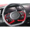 For Hyundai Elantra 2021-23 Red Glossy Steering Wheel Button Frame Trim 2PCS Fit