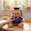 Presentes Personalizados de Formatura 2026 para Ela, Ursinho Fofo com Robe e Chapéu Bordados, Mascote de Formatura Macio de Pelúcia para Faculdade Ensino Médio