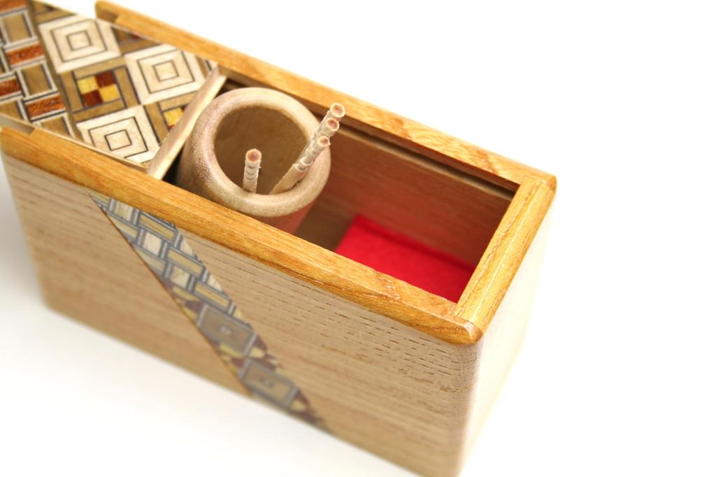 Parquetry Toothpick Holder