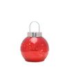 Red Mercury Glass LED Fairy Light Bauble Ornament - 16cm