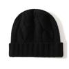 Cashmere Hat Winter Thickened Men's and Women's Cashmere Cap Knitted Headgear Cold Cap Versatile Twist Outdoor Riding Cap