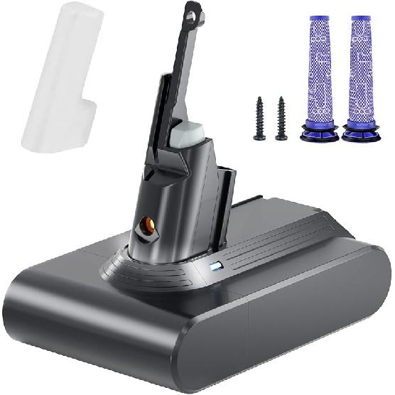 Battery Replacement for V7, 21.6V 6500mAh Li-ion Battery Compatible with SV11 V7 Motorhead V7 Animal V7 Extra V7 Mattress V7 Absolute V7 Trigger V7