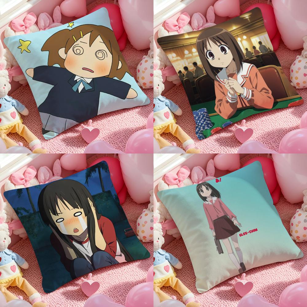 Anime AAzumanga Daioh Pillow Case Soft Plush Fabric DoubleSided Printed Cushion Cover Warm Winter Sofa Pillow Case