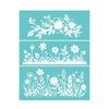 B0KB Polyester Screen Printing Template 8.66x11Inch Silkscreen Print Stencil For Shirt Bag Clothing Kid Room Wall Decoration