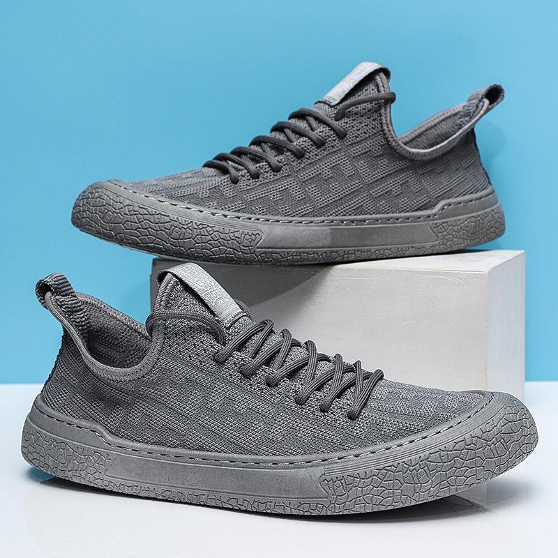 2024 Spring and Autumn New Fly Weaving Mesh Sports Shoes Breathable Lightweight Soft Sole Casual Shoes