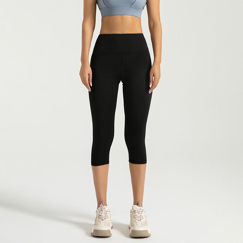 

Эластичные штаны для йоги с высокой талией и дизайном Peach-Lift M