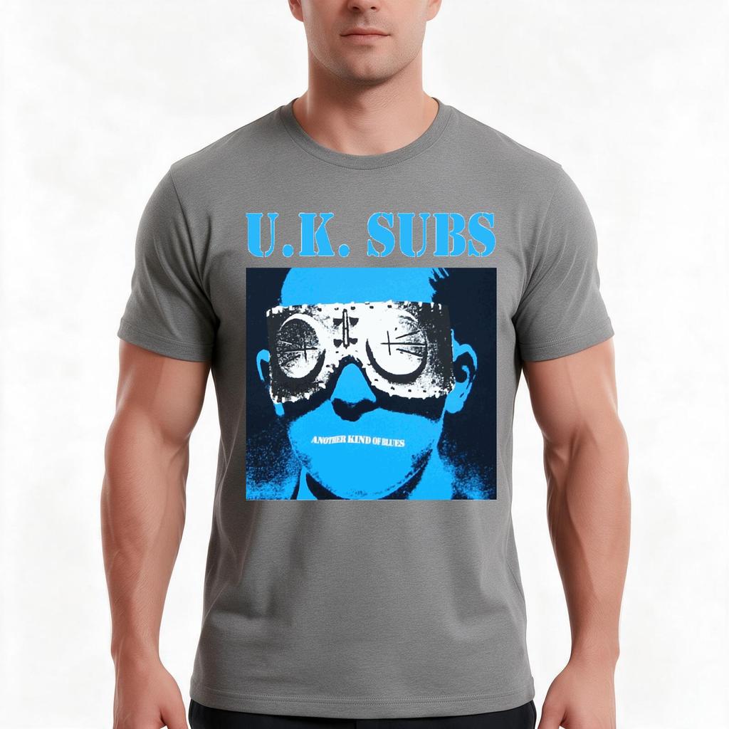 Uk Subs Eine andere Art von Blues Klassisches T-Shirt Sommer Lässig Baumwolle T-Shirt Übergroß Streetwear Oberteile Vintage Grafikdruck