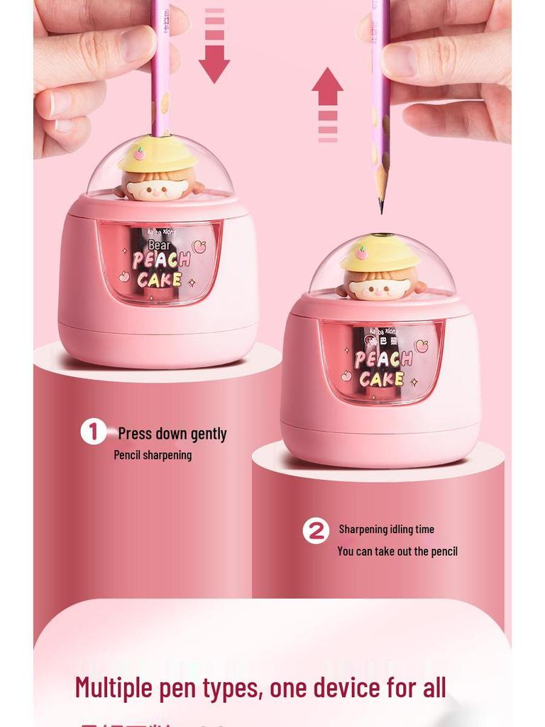 Kaba Bear Electric Pencil Sharpener for Students – Stylish and Efficient