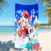 Beach Towel with Genshin Impact characters Pattern - soft,absorbent,machine washable Lightweight&Modern,swimming,Travel Essentials