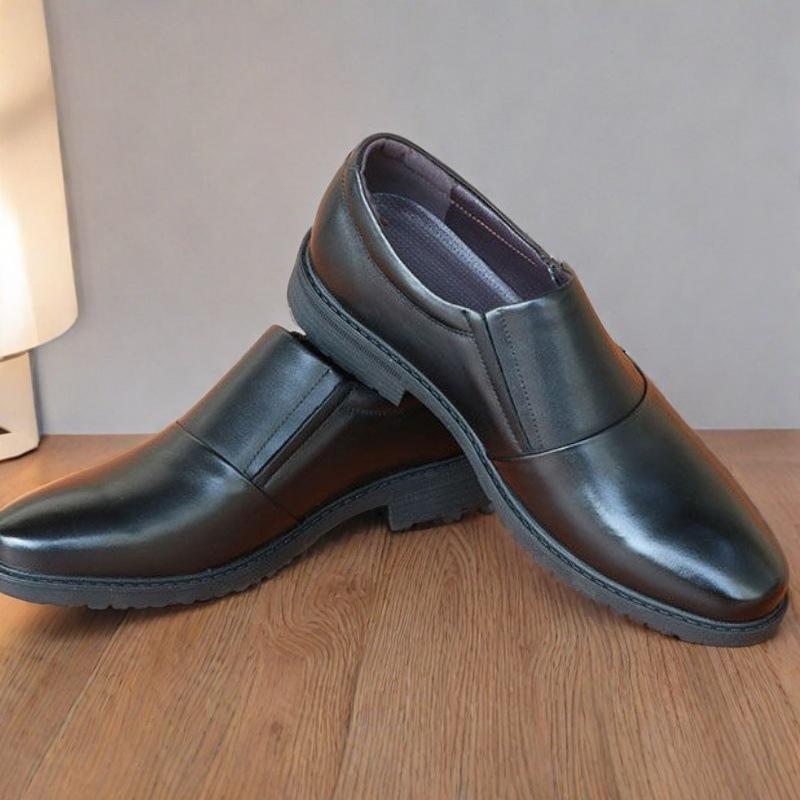 

Новая рабочая одежда, кожаные туфли, мужские деловые, износостойкие, нескользящие, низкие, повседневные, черные, первый слой, туфли из коровьей кожи для мужчин 46 280
