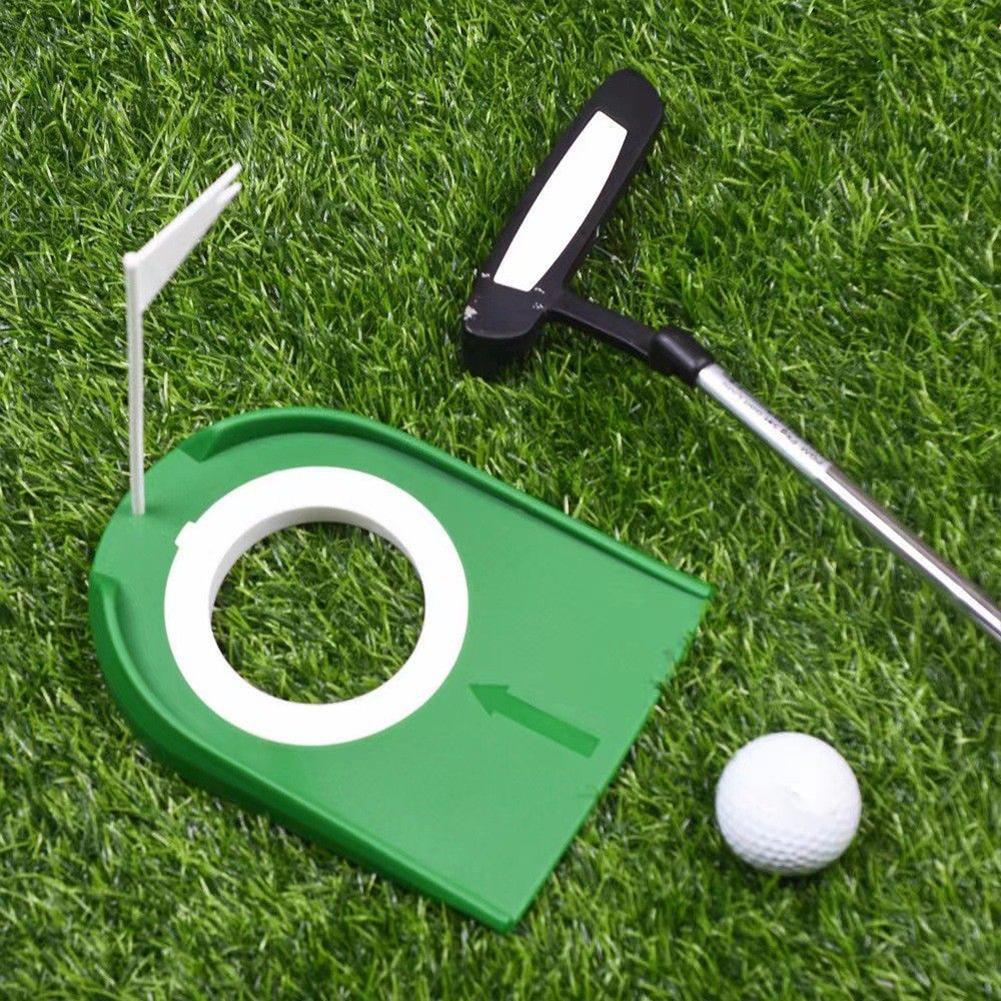 Golf Putting Cup Golf Training Putters Hole Golf Putting Disc Golfs Practice Hole Cups Auxiliary Tool for Home Office Yard Lawn