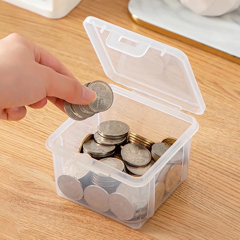 Portable Storage Box Paper Money Album Currency Banknote Case Coin Storage Collection Boxes Holder Transparent Plastic Case