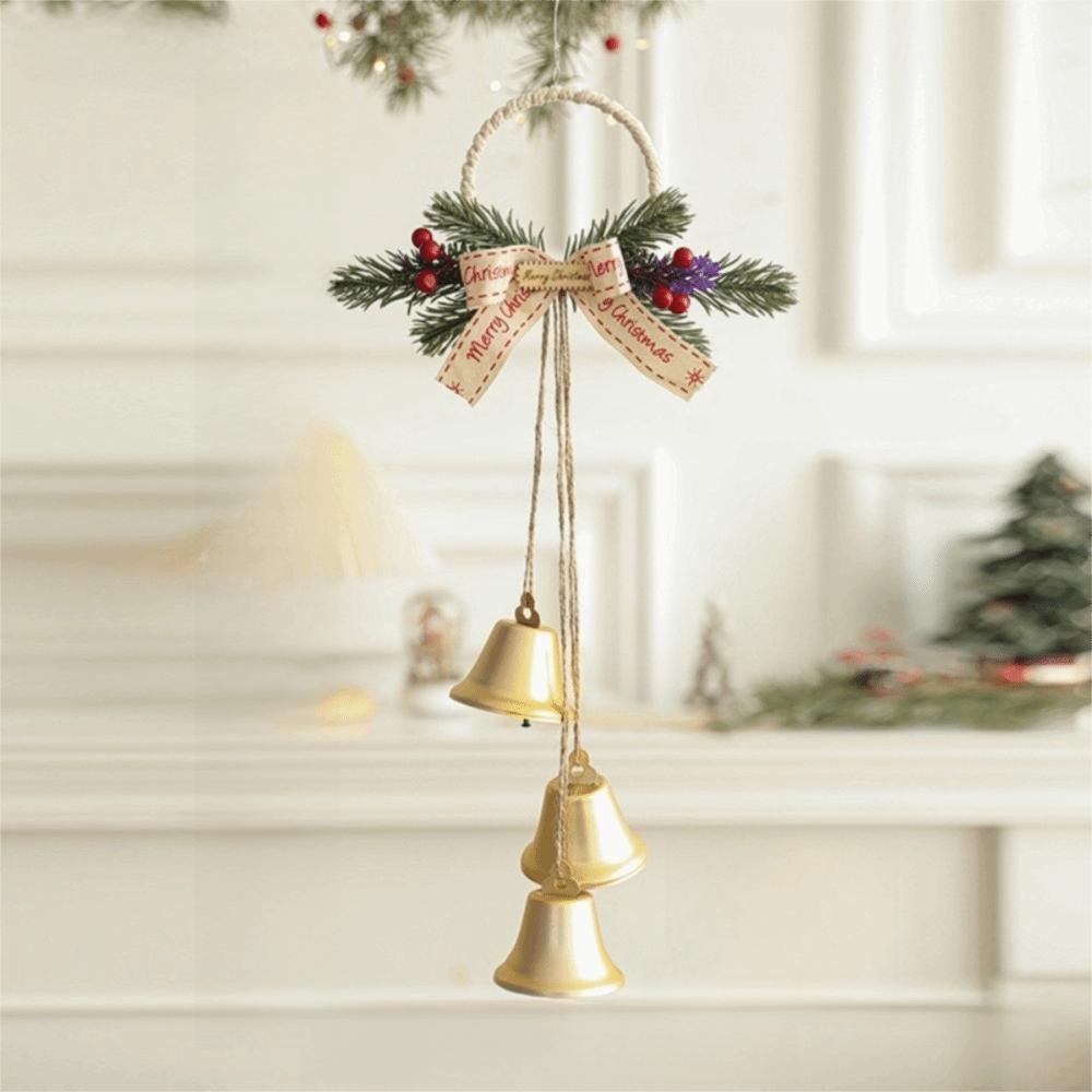 Pleasant Sound Christmas Bell With Bowknot Bell Ornament Christmas Tree Pendant  Party