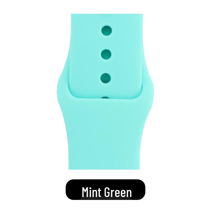 Apple Classic Solid Silicone Strap for iWatch 9/Ultra – Durable Solid Color Band