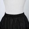 Women Crinoline Petticoat Black Ruffles Hoop Skirt Floor Length Ball Gown Slip Girls Underskirt for Wedding Bridal Dress