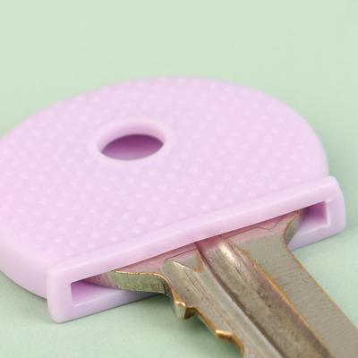 10Pcs Mixed Color Pvc Plastic Keys Caps Topper Elastic Case For Diy Keyring Rubber Head Caps Keys Locks Tags Id Markers