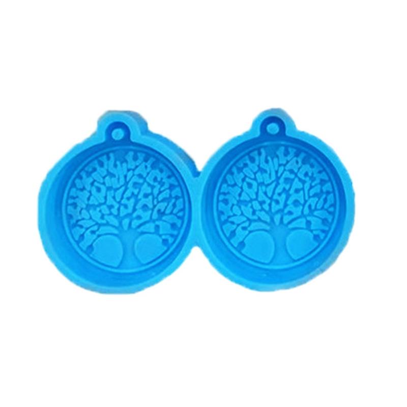 1/4Pieces Earring Resin Molds Life Tree Earring Mold for Jewelry Making Silicone Molds for Resin DIY Fashion Earring