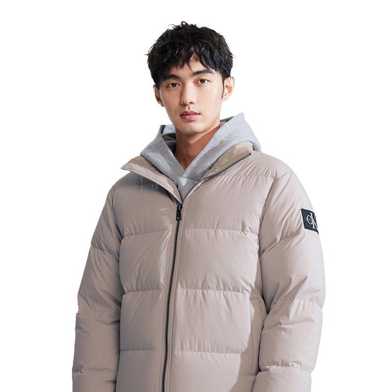 Calvin Klein Down Jackets Men's Lead Gray Stand Collar Moderate Other J323229-PEE
