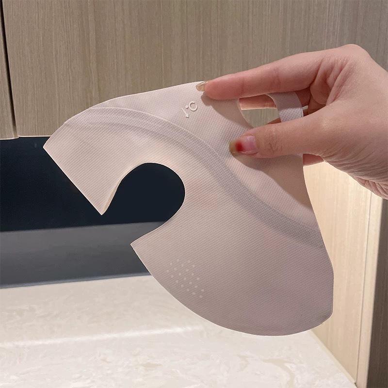Women's UV Protection Face Mask - Breathable Mesh, Thin Ice Silk, Full Face Sunshade for Summer