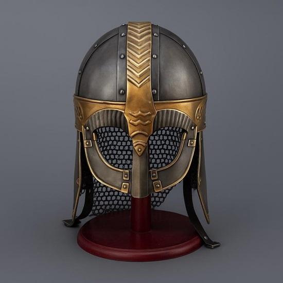 

Viking chainmail Helmet for Battle Armor - 18G Steel and Chainmail SCA Larp - Medieval Combat Helmet - Nordic Helmet - Viking Gift for Him