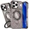 Coque de Protection - BOOLING - pour iPhone 17 Pro - Antichoc avec Cercle Magnétique Brillant - Gris