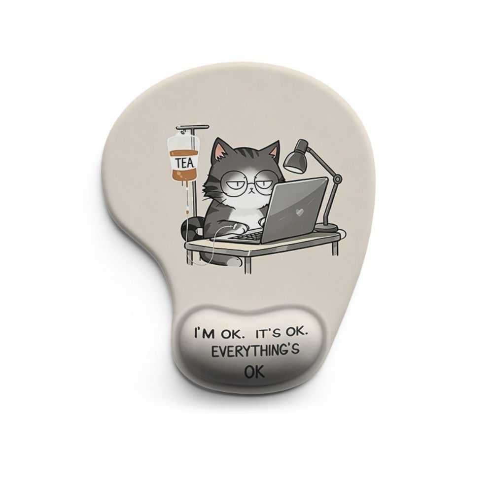 Silicone Cartoon Animal Mouse Pad Non-Slip Desktop Wrist Support  Home Office