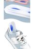 White Silicone U-Shaped Three-Quarter Shock Absorption Insoles for Casual Sports