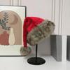 Traditional Red Santa Hats For Adult Holiday Costume Accessory Plush Christmas Hats for Festival Celebration Gathering