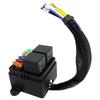 6-way with 2 relay boxes,car 12V fuse box, 2 4-pin 80A relays and 6 ATCATO fuse holders, suitable for cars, RVs, ships, etc