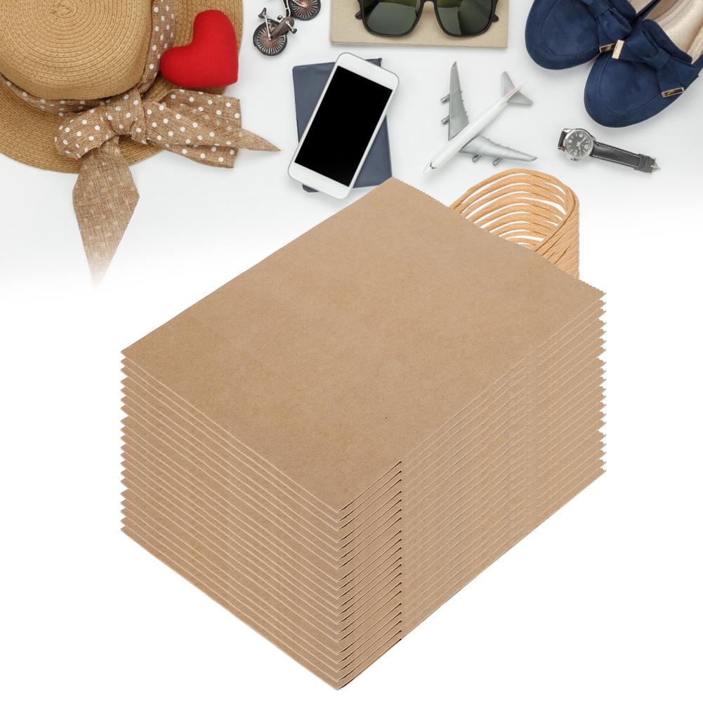 EcoFriendly Portable Kraft Paper Bag Shop Clothes Packaging Gift Bag (M 21 X 11 X 27.5cm)