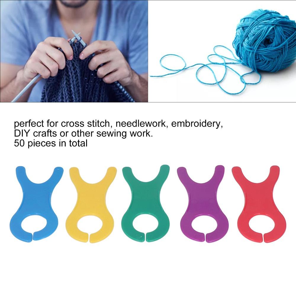 50Pcs Plastic Thread Holder Light Weight Spool Organizer Durable Bobbin Spools  For Sewing