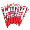 40Pcs 0.7mm Christmas Themed Multicolor Ballpoint Pen Retractable Multicolor Pen 4 Color-in-1 Ballpoint Pen for Noting Drawing