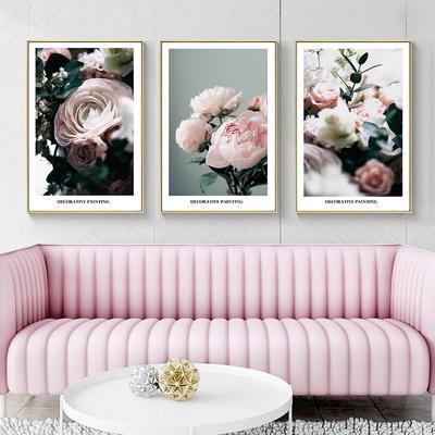 Pink Flower Rose Wall Art Canvas Painting Nordic Posters and Prints Home Decoration Wall Pictures for Living Room Bedroom Decor