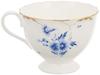 NARUMI Fiorista Cup and Saucer with a Floral Elegant Perfect for Tea and A Perfect Wedding Gift Product Set, 200cc, Blue, Print. Cute, Stylish,