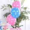 12-Inch Thickened Polka Dot Latex Balloon, Wedding Room Arrangement Birthday Party Shape Decoration Round Candy Color Balloon
