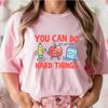 You Can Do Hard Things Shirt, Cute Retro Doodles You Got This T-Shirt, Motivational Teacher Tee, Cute Teacher Shirt Gifts