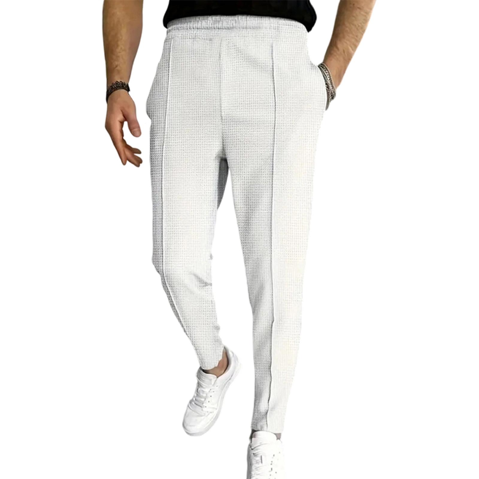 

Men s Sports Casual Jogging Trousers Lightweight Hiking Pants Outdoor Pant XL білий