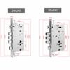 High quality, stainless steel security door lock panel handle and body,silent tongue,lock parts/accessories
