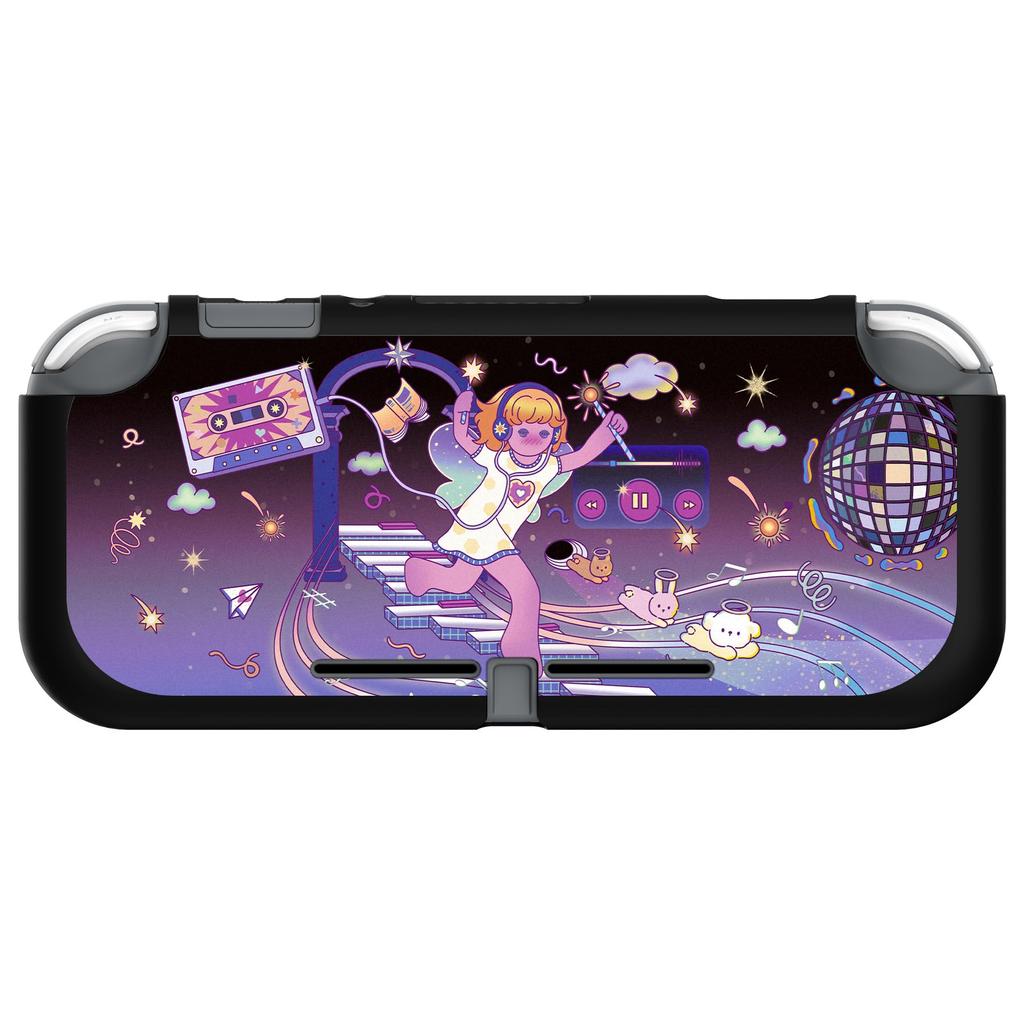 Custom Protective Case Compatible with PlayVital Switch Case Cover Compatible with Switch Lite (soft) Lite, (soft) [Dancing Note]
