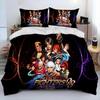 Game King Of Fighters Retro Bedding Set Boys Girls Twin Queen Size Duvet Cover Pillowcase Bed Kids Adult Home Textileextile Tool