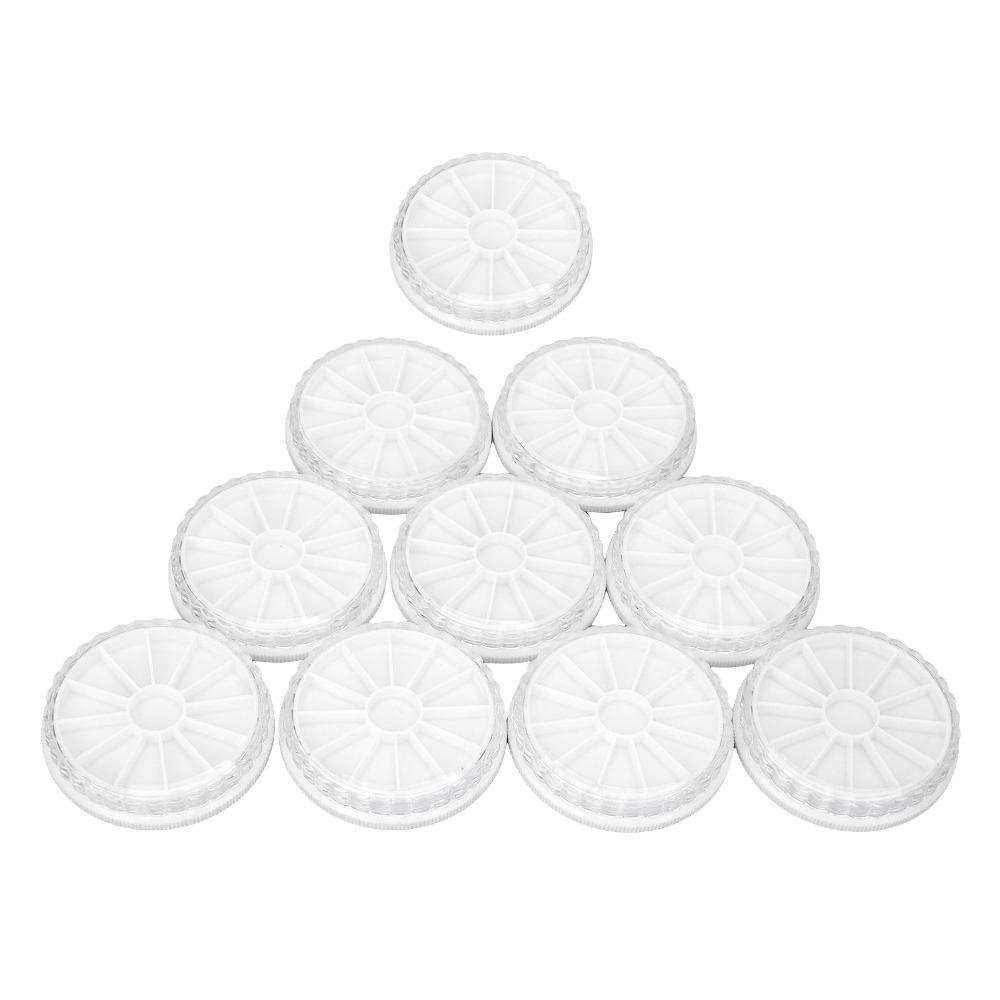 10pcs Transparent Transparent Jewelry Bead Organizer For Nail Decoration