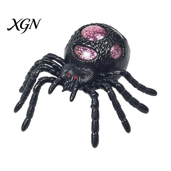Halloween Party Dekoration 1/4 Stück Glitzer Spinne Quetschspielzeug, Stressabbau Realistisches Gruseliges Gadget Fake Scherzartikel Tragbarer Linderer