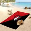 Bournemouth Football Print Beach Towel, Large Soft Quick Dry Towel for Beach Camping Swimming