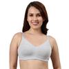 Enamor Non Padded Wirefree Full Coverage Stretch Cotton Ultra Smoothening Tshirt Bra for WomensA0 (A0 Greymelange