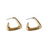 Simple Temperament Irregular Metal Earrings 111 Silver Needle Light Luxury Design High-end Earrings Earrings