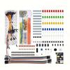 1set Electronic Component Starter Kit Breadboard LED Buzzer Resistor Transistor 1N4007 PN2222 4N35 74HC595 10UF 100UF 50V
