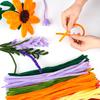 150/450pcs Chenille Stems Craft Pipe Cleaners Indoor Decor Handicraft DIY Furry Strip Party Festival Birthday Gift XJM